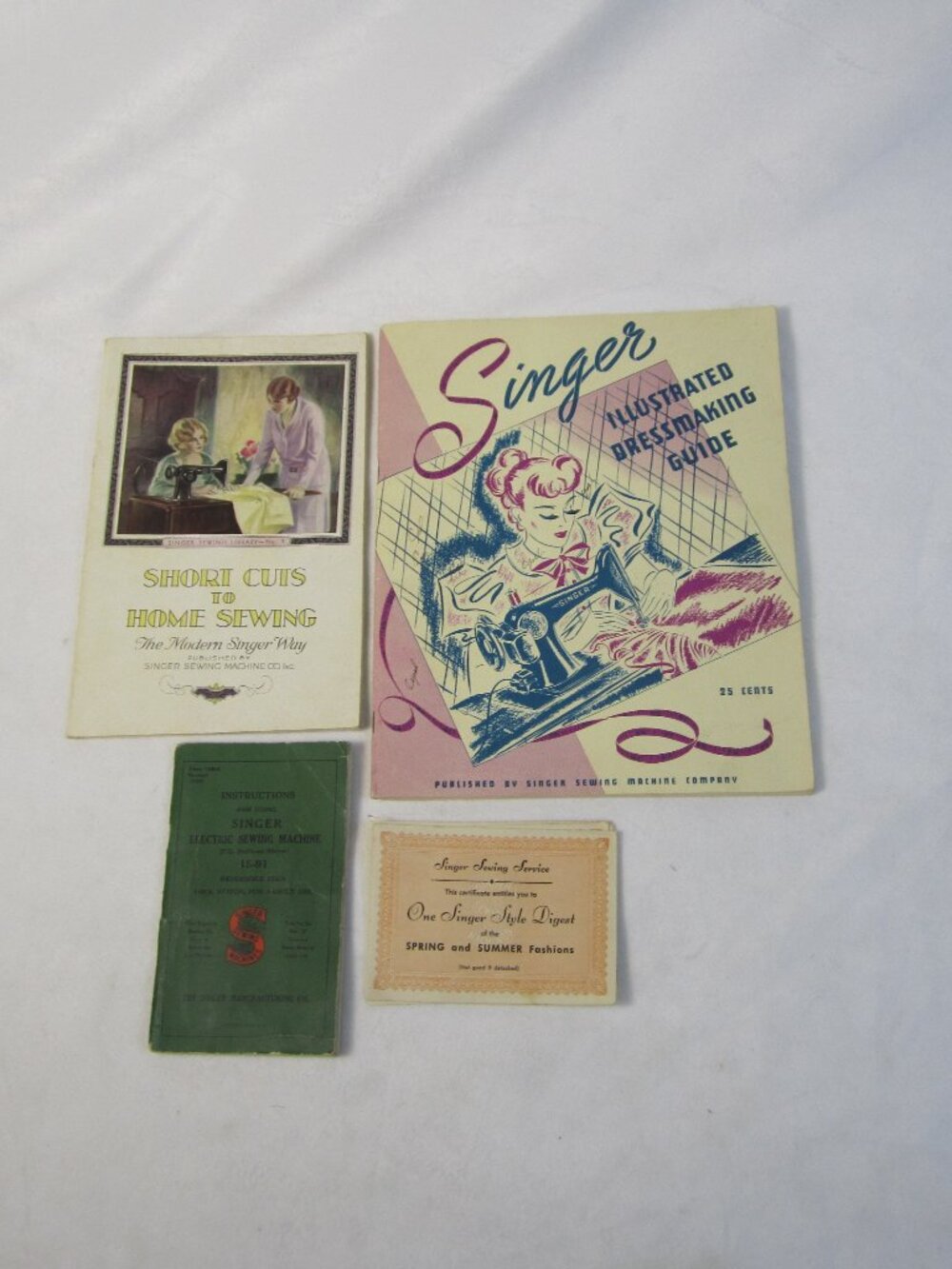 SINGER Illustrated Dressmaking Guide Lot – 1930’s manuals/books